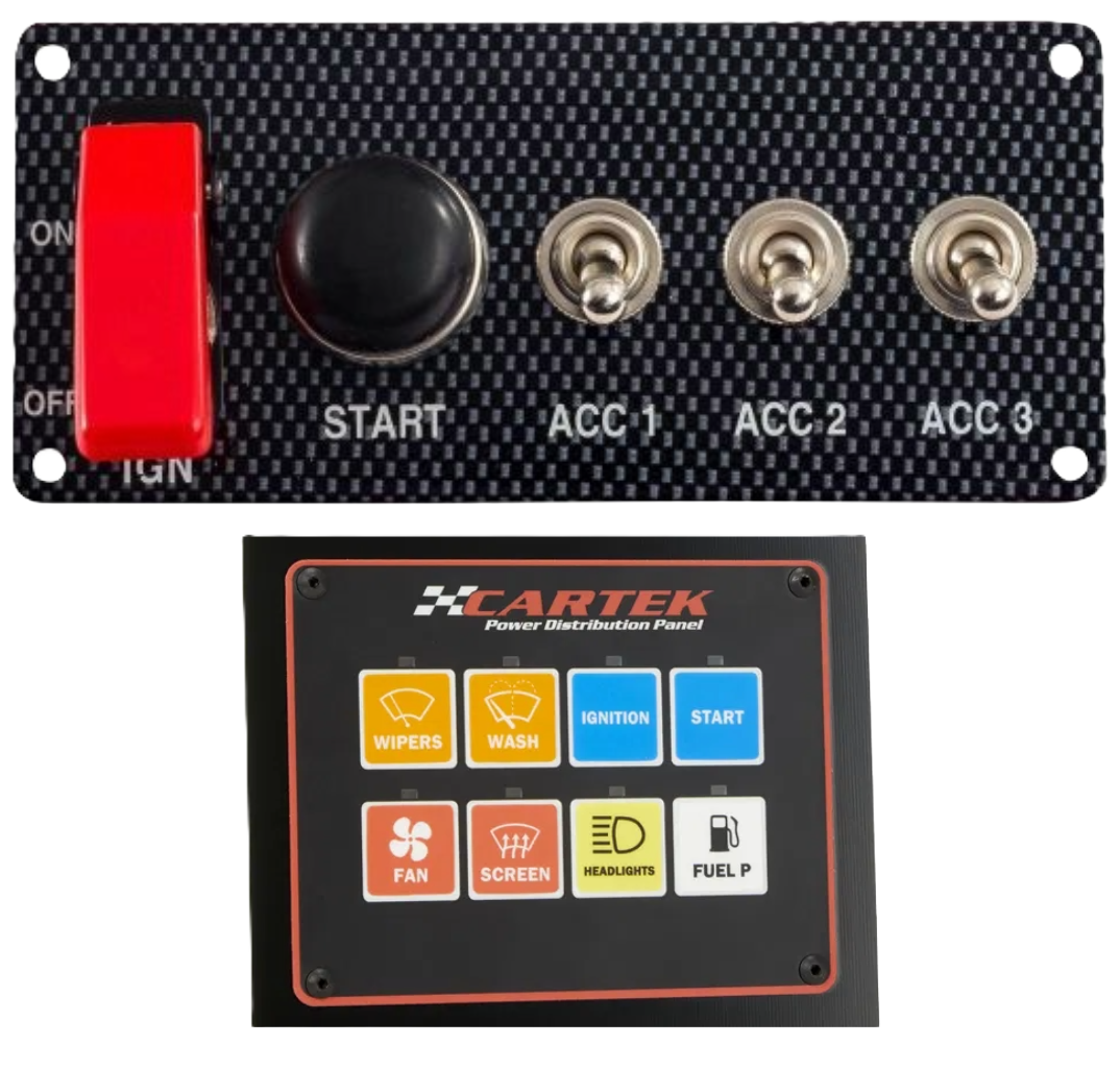 Start- en stroomverdeelpanelen