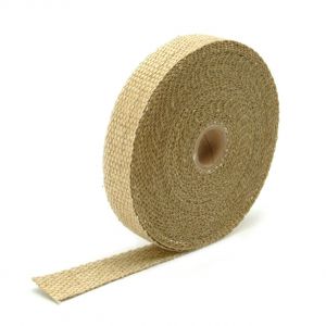 Uitlaat Isolatieband / Heat Wrap 2,5cm X 15m Beige