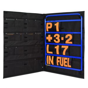 STANDARD BLUE ALUMINIUM PIT BOARD KIT- PINK NUMBERS & BAG