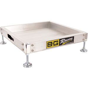 B-G Racing - SCALE PAD ALUMINIUM LEVELLING TRAYS WITH STEEL FEET (SET OF 4)