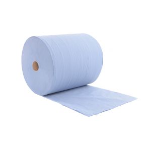 BLUE PAPER TOWEL ROLL 3 PLY - 35cm x 40cm - 1000 SHEETS