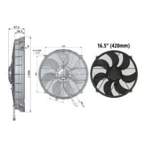 FAN 16.5" (420mm) High power fan