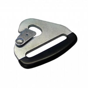 Grayston - 50mm (2") SNAP HOOK WITH BLACK PLASTIC DIPPED END - ZINC PLATED