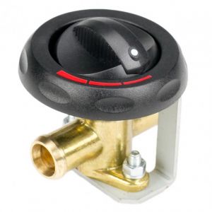 Brass Heater Valve with Control Knob - 16mm