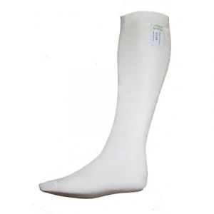 P1 Racewear Long Length Nomex Socks Wit