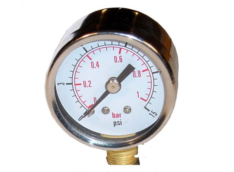 Uitmaken anker gunstig PBV Vloeistof meter 1 Bar